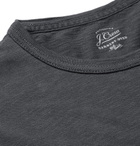J.Crew - Slim-Fit Garment-Dyed Slub Cotton-Jersey T-Shirt - Men - Charcoal