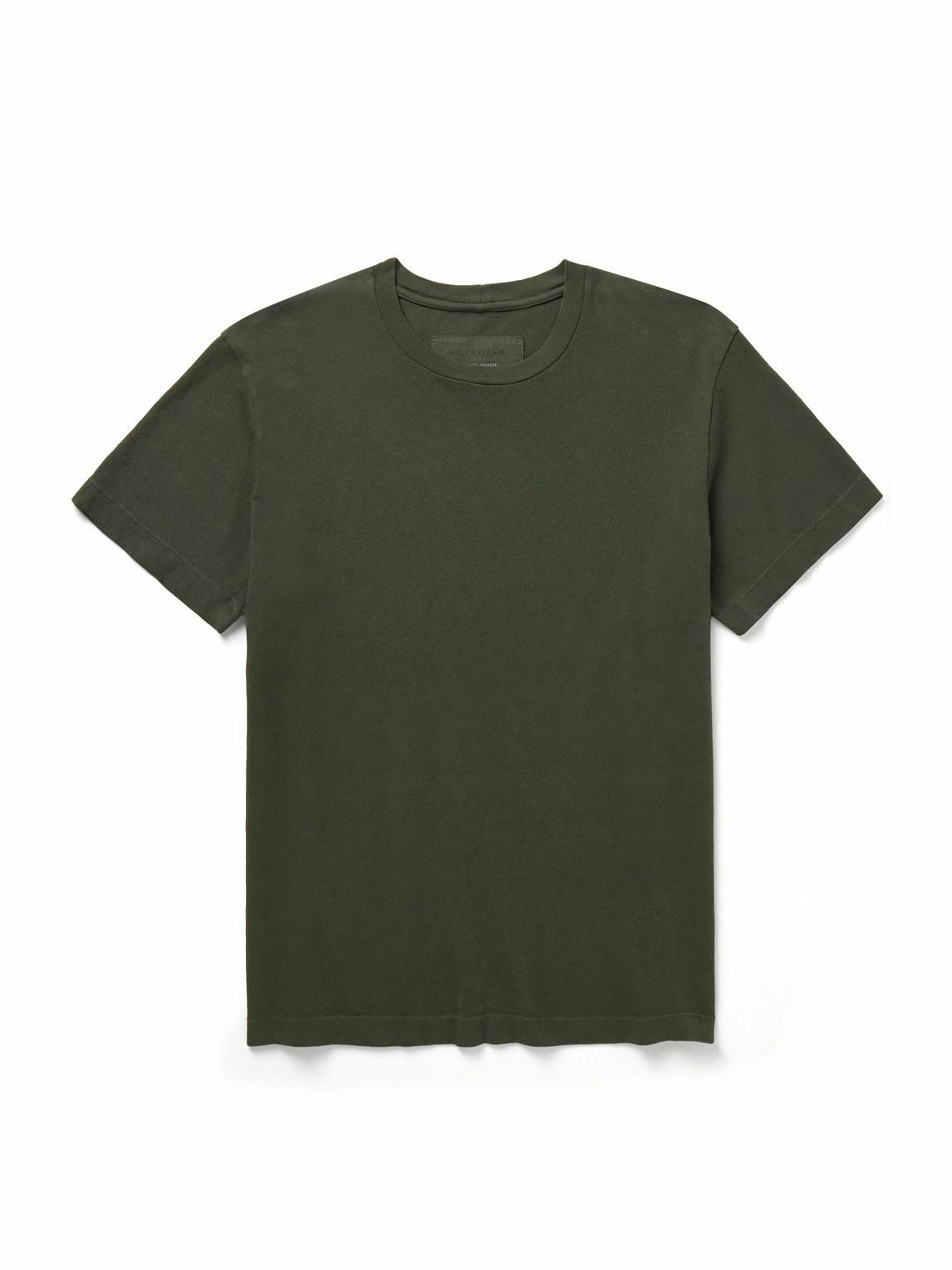 Nili Lotan - Bradley Cotton-Jersey T-Shirt - Green