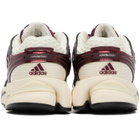 adidas Originals White & Burgundy Adistar Control 5 Sneakers