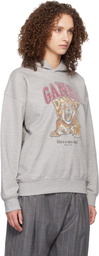 GANNI Gray Tiger Hoodie