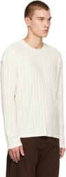 mfpen Off-White Round Neck Sweater