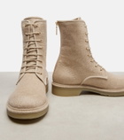 Max Mara Baker cashmere combat boots