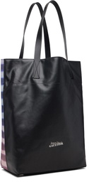 Jean Paul Gaultier Blue Coated Canvas Printed Air Tote