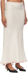 Baserange Off-White Dydine Maxi Skirt
