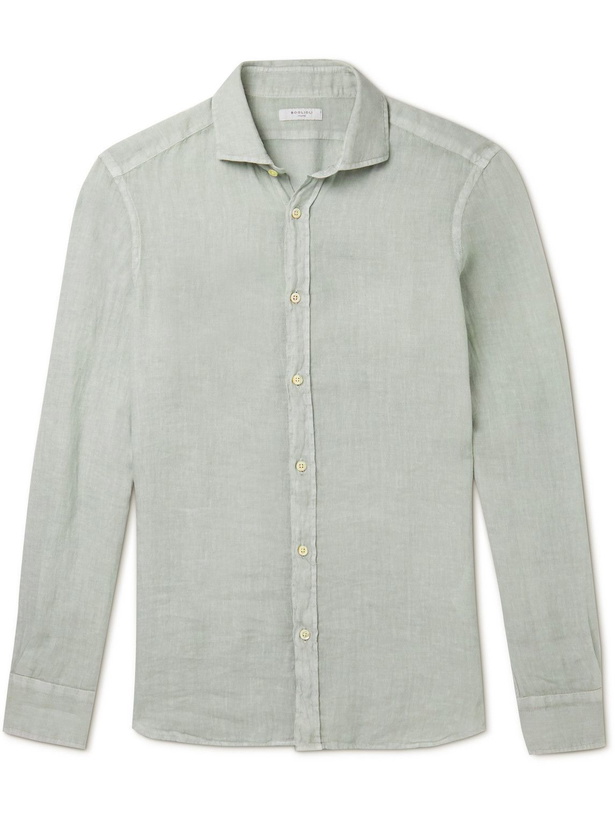 Photo: Boglioli - Linen Shirt - Green