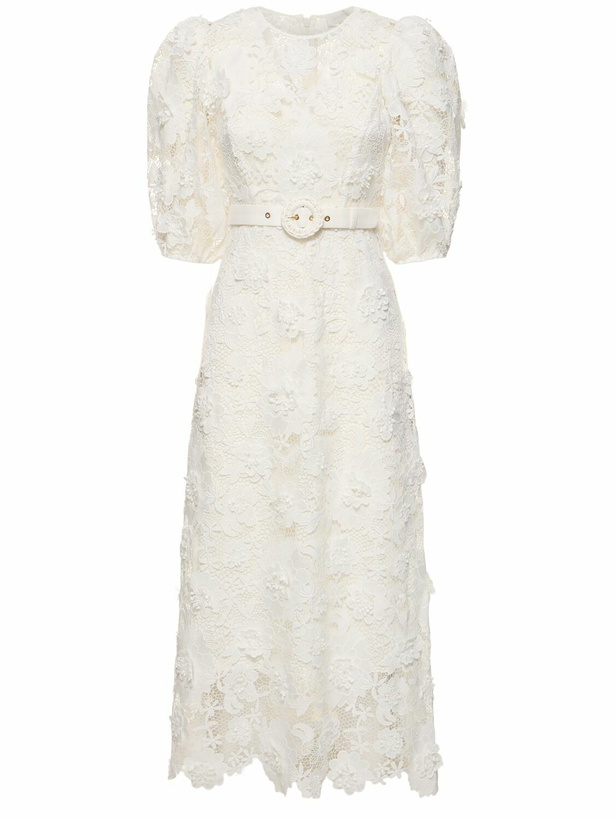 Photo: ZIMMERMANN Halliday Flower Lace Midi Dress