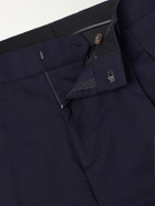 Mr P. - Wide-Leg Pleated Wool Suit Trousers - Blue