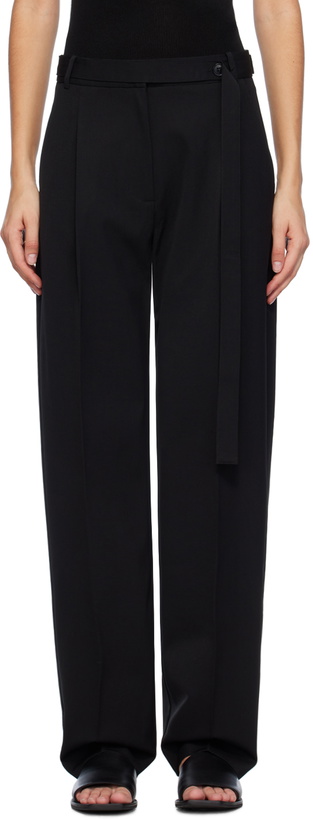 Photo: ST. AGNI Black Belted Trousers