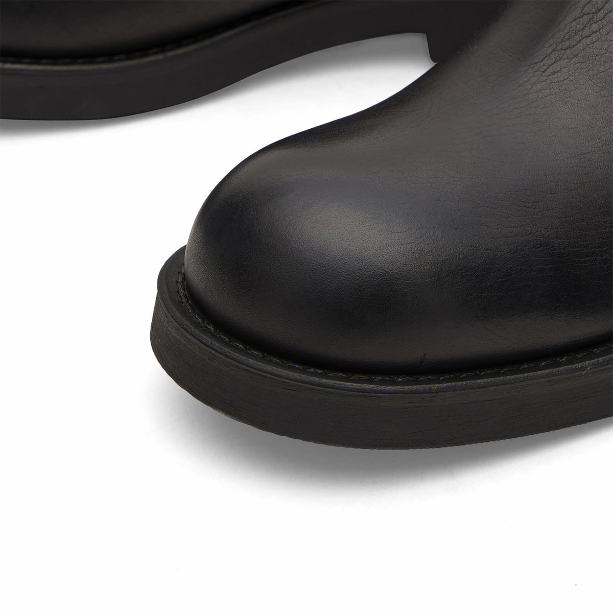 MM6 Maison Margiela Men's Leather Slip On in Black