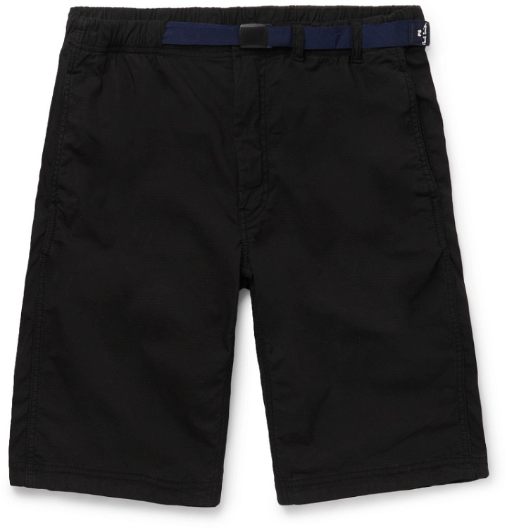 Photo: PS Paul Smith - Belted Stretch-Ripstop Shorts - Black