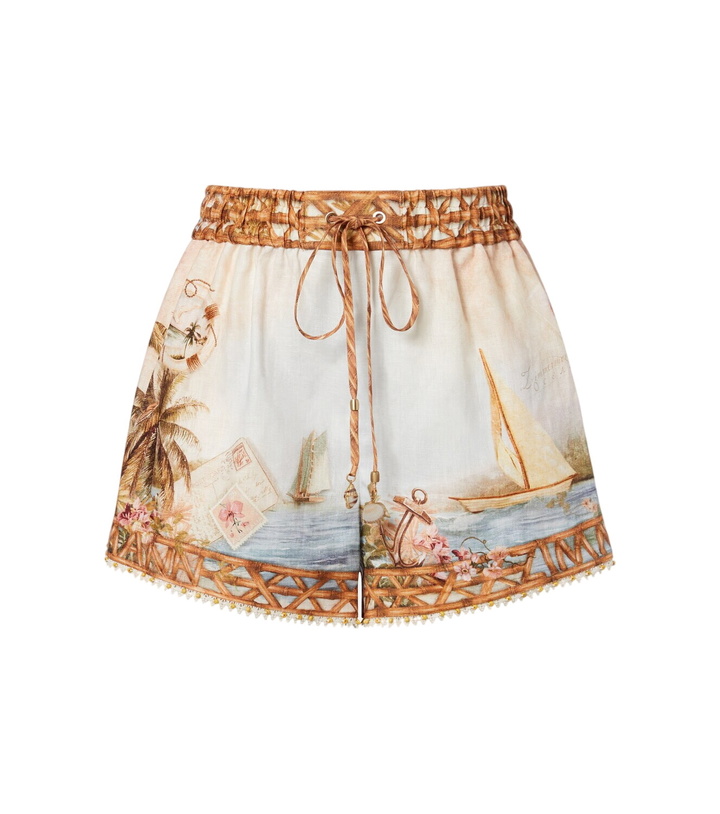 Photo: Zimmermann Mahon printed linen shorts