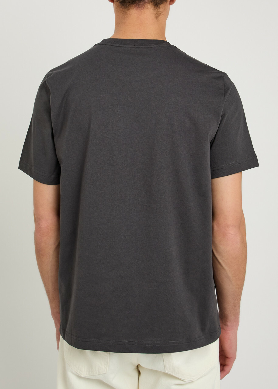 PS Paul Smith Appliquéd Cotton T-shirt Dark Grey