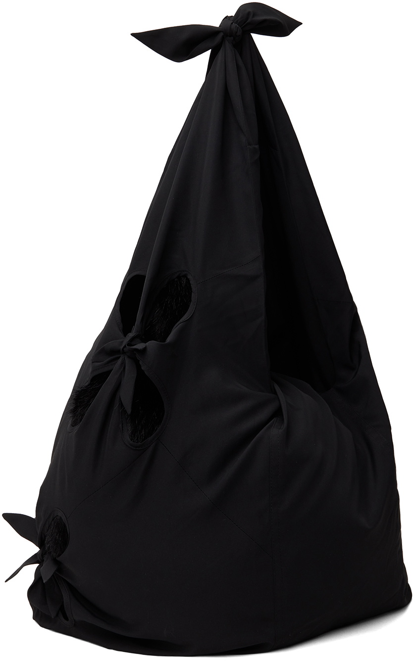 J.Kim Black Bale Faux-Fur Bag