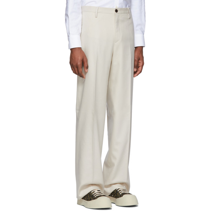 Eidos Beige Piquet Trousers