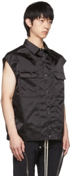 Rick Owens Black Nylon Shirt