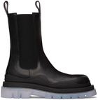 Bottega Veneta Black Tire Chelsea Boots