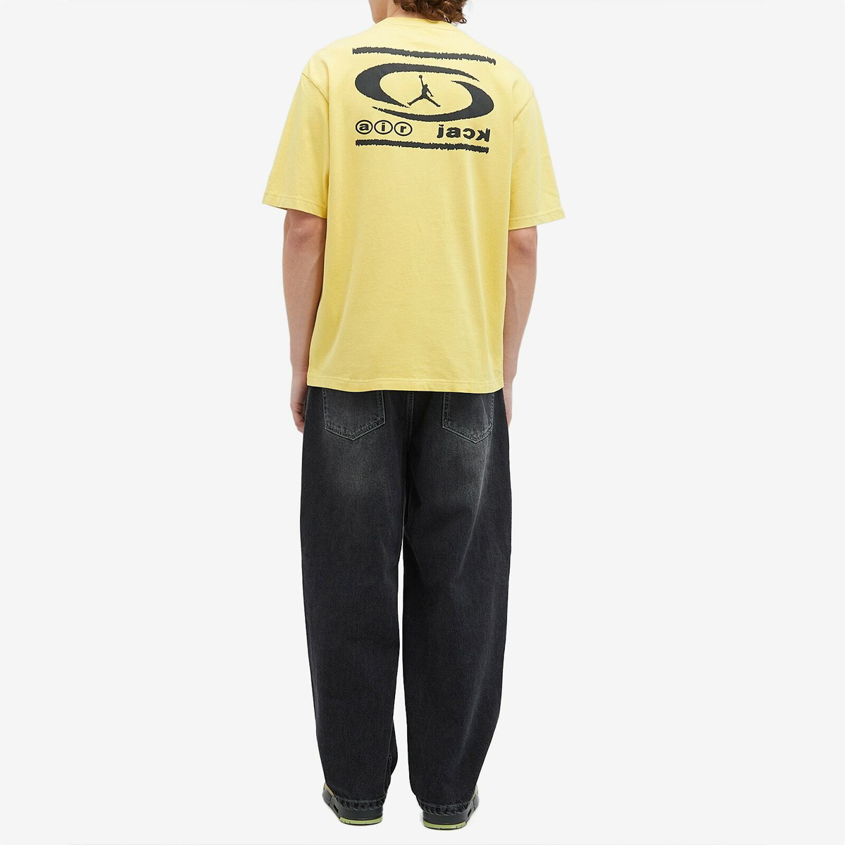 Air Jordan Men's x Travis Scott AIR T-Shirt in Celery Nike