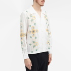 Bode Men's Embroidered Buttercup Shirt in Ecru