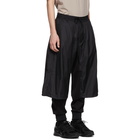 Y-3 Black Nylon Mix Lounge Pants