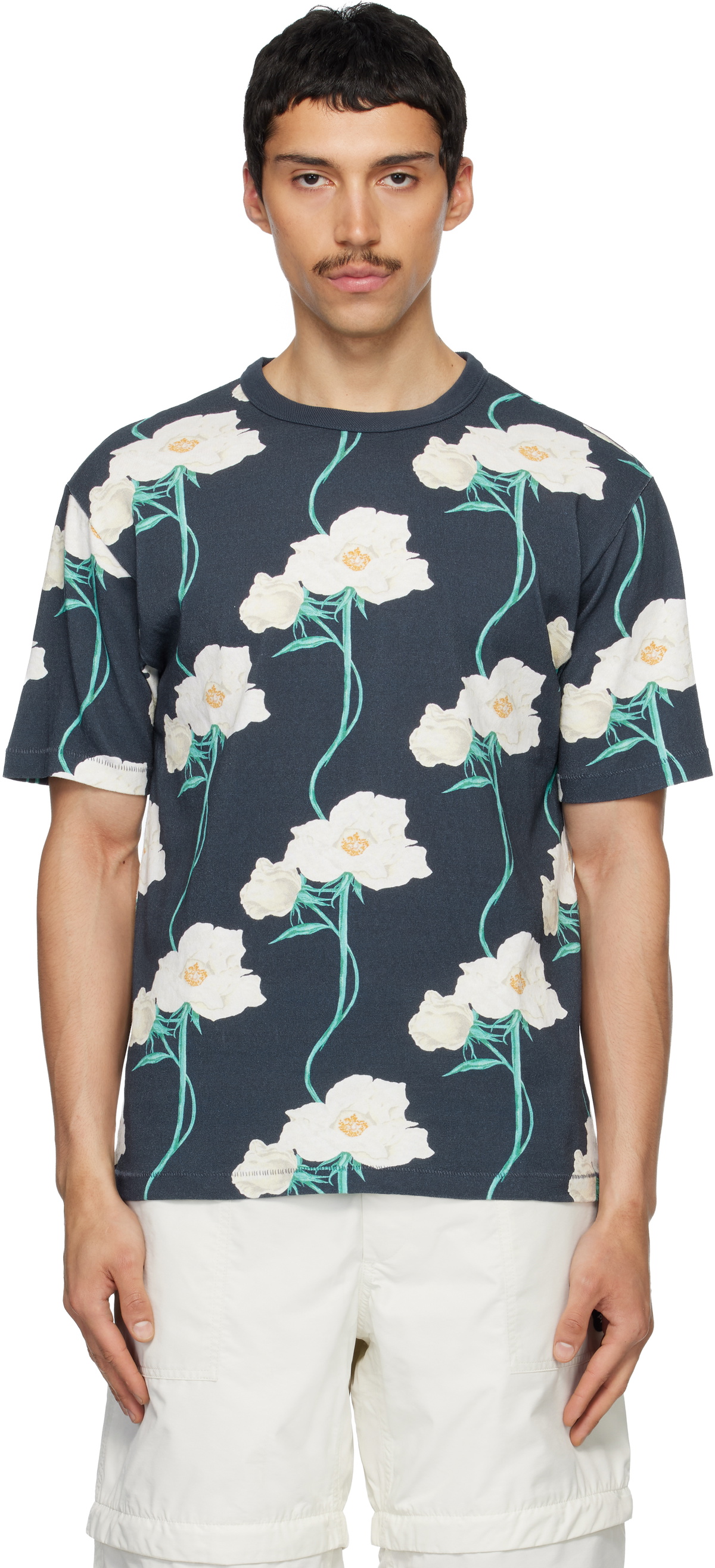 Kenzo Navy Kenzo Paris 'KENZO Archive Rose' T-shirt Kenzo
