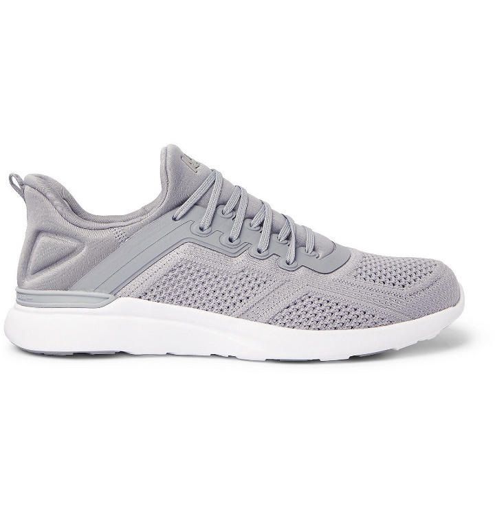 Photo: APL Athletic Propulsion Labs - Tracer TechLoom and Neoprene Running Sneakers - Gray