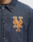 New Era MLB DENIM COACHES JCKT New York Mets Blue Mens Overshirt