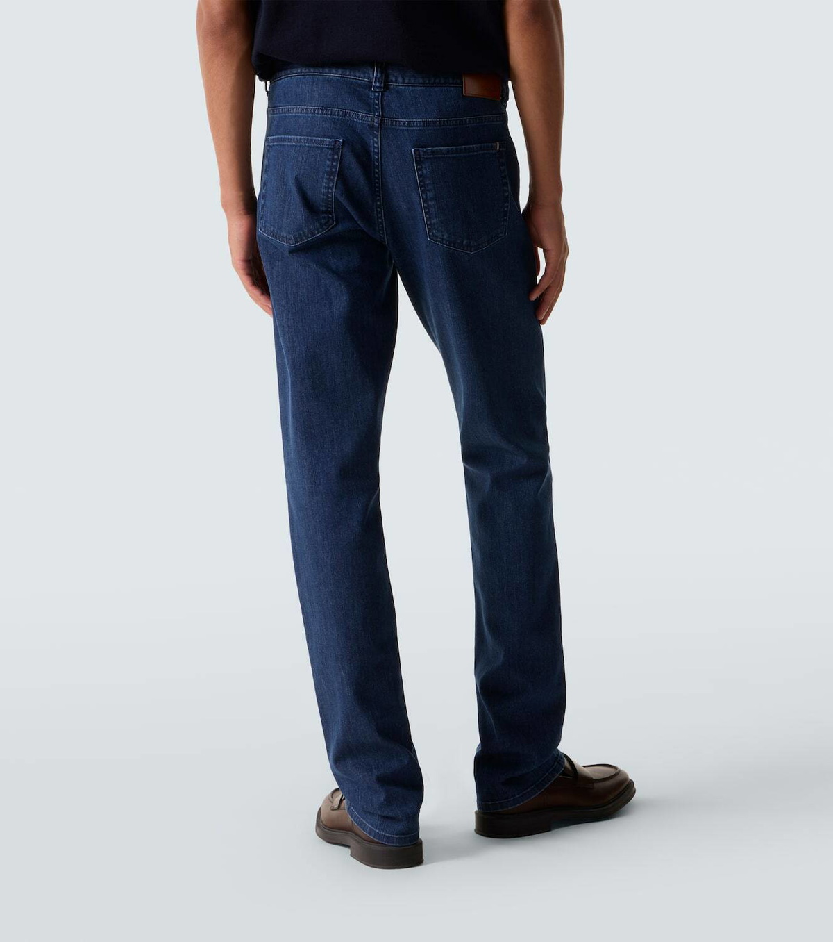 Canali Mid-rise slim jeans