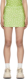 OMIGHTY Green Daisy Miniskirt