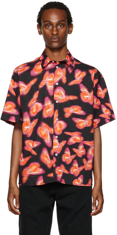 Photo: MSGM Pink & Orange Printed Shirt