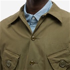 Monitaly Men's Type B Military Half Coat in Vancloth Oxford Olive