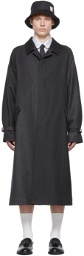 Thom Browne SSENSE Exclusive Gray Wool Coat