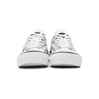 McQ Alexander McQueen White All Over Metal Logo Plimsoll Platform Low-Top Sneakers
