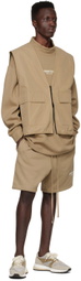 Fear of God ESSENTIALS Tan Cotton Shorts
