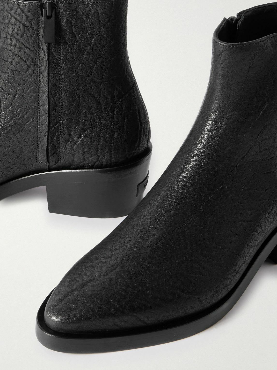 Fear of God - Santa Fe Textured-Leather Boots - Black