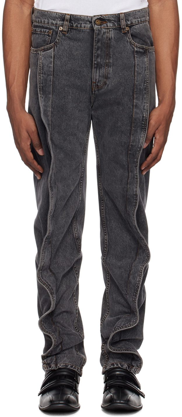 Y/Project Black Banana Slim Jeans Y/Project