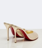 Christian Louboutin Me Dolly metallic leather mules