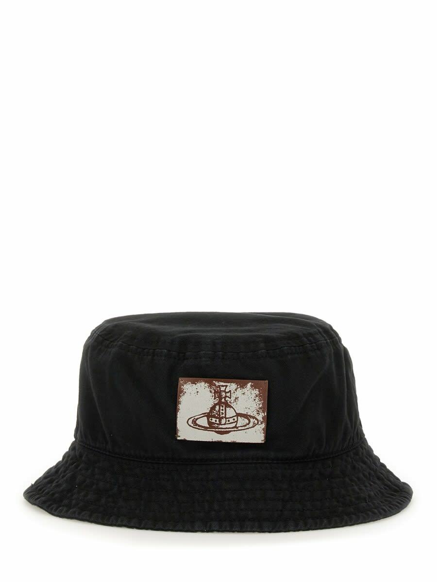 ハット VIVIENNE WESTWOOD BUCKET HAT WITH LOGO Vivienne Westwood Black Wool Orb Logo Bucket Hat | eBay