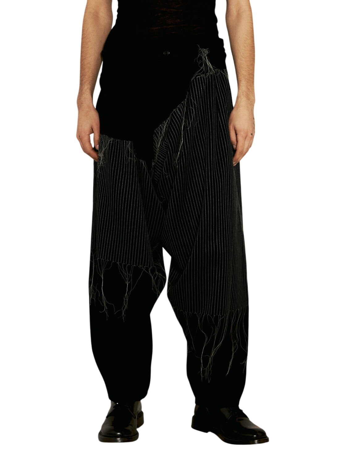 Yohji Yamamoto Black Drop Crotch Lounge Pants Yohji Yamamoto