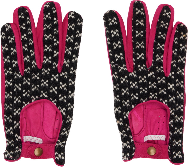 Photo: Julie Kegels Pink & Black Leather Gloves