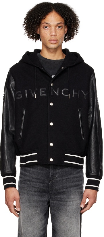 Photo: Givenchy Black Hooded Bomber
