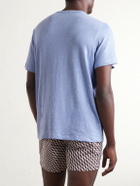 Onia - Linen-Blend Jersey T-Shirt - Blue