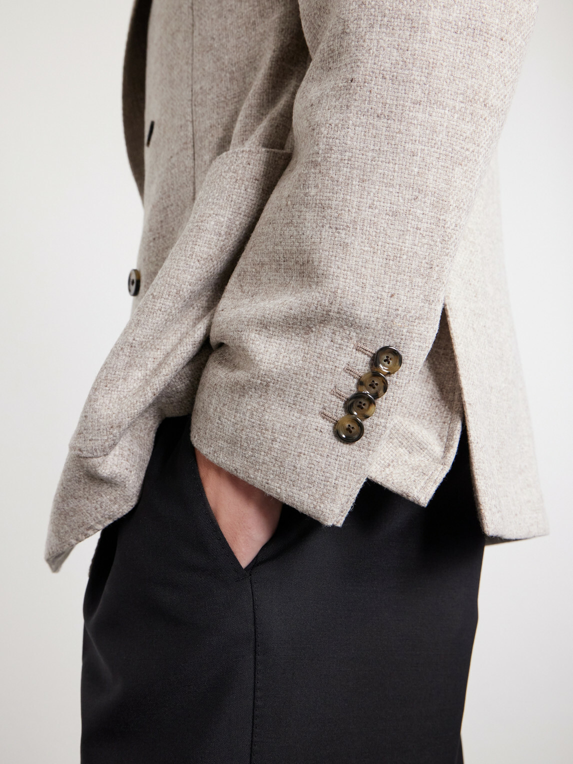 Lardini - Wool Canvas Blazer - Neutrals