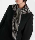 Toteme Monogram silk scarf