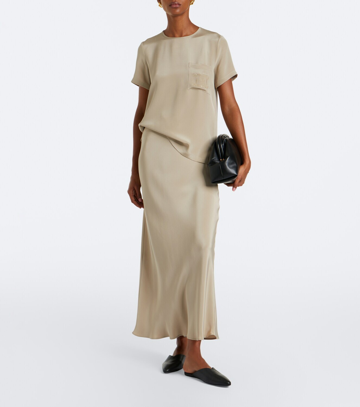 Max Mara Logo silk top