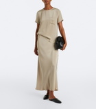 Max Mara Logo silk top