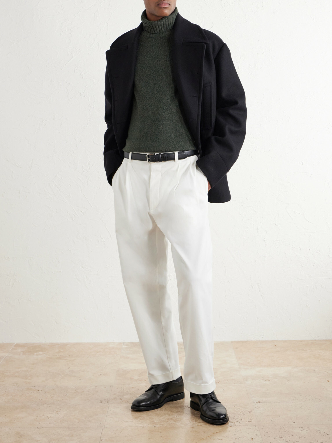 De Petrillo - Merino Wool and Cashmere-Blend Rollneck Sweater - Green