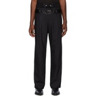 Balmain Black Double Waistband Trousers