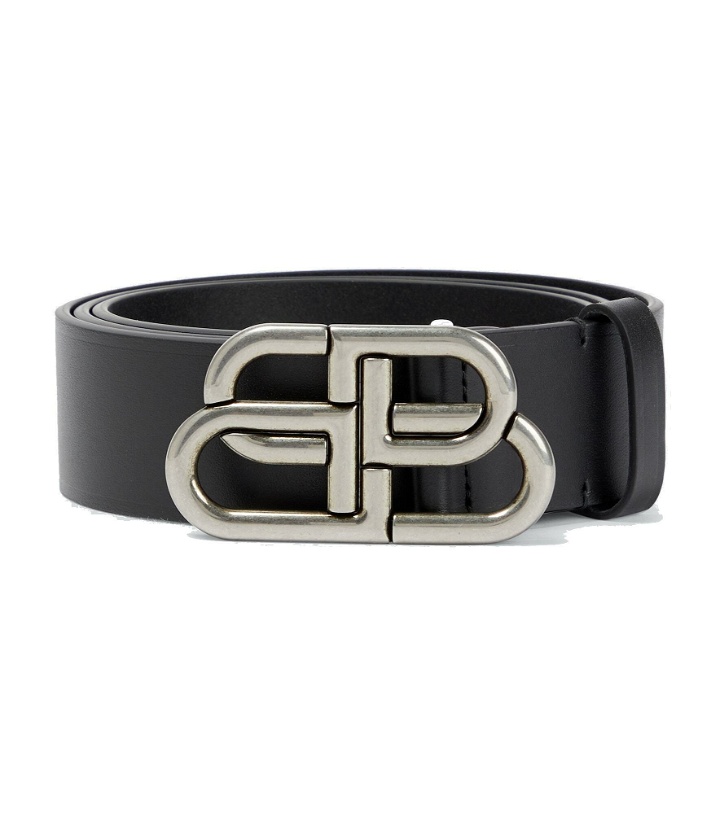 Photo: Balenciaga - BB leather belt