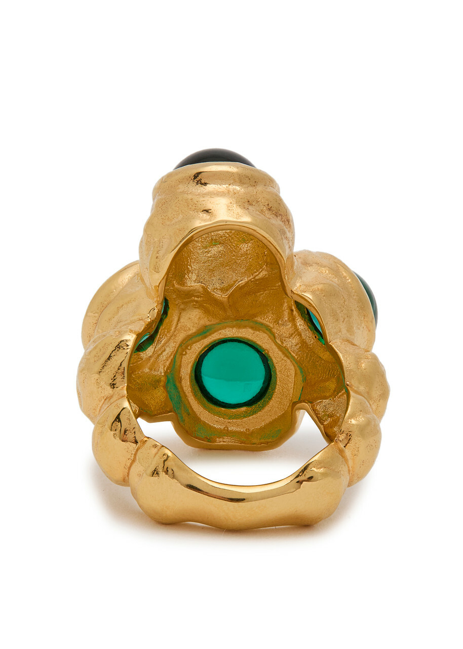 Joanna Laura Constantine Statement 18kt Gold-plated Ring