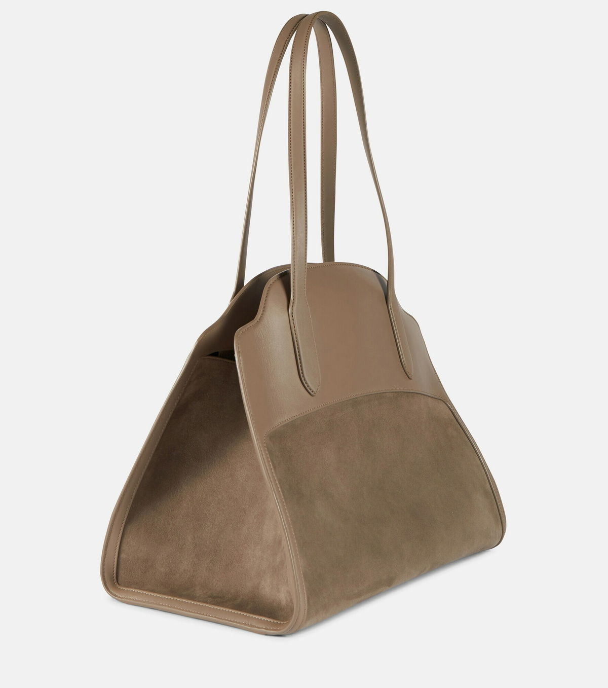 Loro Piana - Sesia XL suede and leather tote Loro Piana